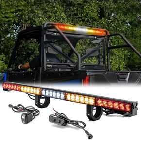 WeiSen 36'' Rear LED Chase Light Bar, Fit 1''-2'' Roll Cages Bar Strobe Light bar w/Brake Reverse Turn Signal Running Lights Compatible with Polaris RZR Ranger Maverick X3 Mule