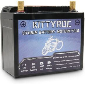 12V Lithium Motorcycle Battery 4Ah 300A, LiFePO4 Battery with Smart BMS, Replacement ATV, UTV, Motorcycle, Lawn Mower, Jet Ski, Snowmobile, 4 Wheeler, Tractor, Scooter and Generator Battery