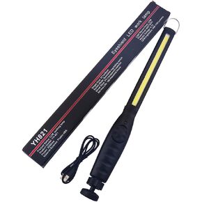 MODOAO Rechargeable COB LED Work Light 700 Lumens Magnetic Flashlight USB Inspection Light LED Work Lamp LED Slim Light with USB Cable Repair Tool for Mechanics, Car, Outdoor Camping, Home Emergency