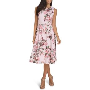 Calvin Klein Women's Basic Sleevless Scuba Crepe Midi Dress