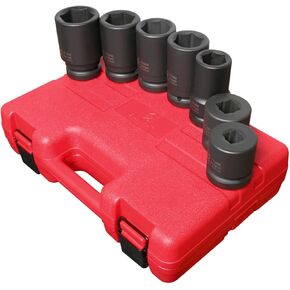 SUNEX TOOLS 5697M 1" Drive Metric Truck Service Impact Socket Set - 7 Pc.
