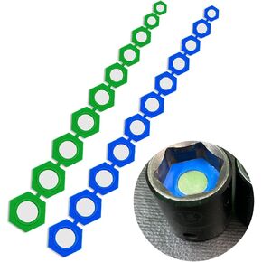 21PCS Magnetic Socket Inserts SAE and Metric, 5/16-7/8 Inch, 8mm-19mm, Different Color Hexagon Profile