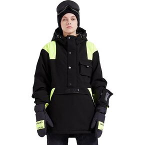Pullover Anorak Hooded Ski Jacket Winter Coat Waterproof Windproof Snowboard Jackets Warm Insulated for Women