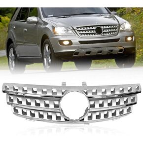 Front Bumper Grille For 2005 2006 2007 2008 Mercedes Benz W164 ML320 ML350 ML500 ML550 ML63 Chrome Grill