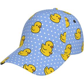 Cute Duck Print Hats Women Men Duck Print Baseball Cap Adjustable Trucker Hat, One Size