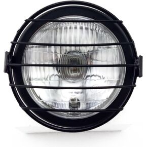 6.5" Motorcycle Headlight Grill Side Mount Cover Mask For Yamaha Suzuki (-Amber Lens)