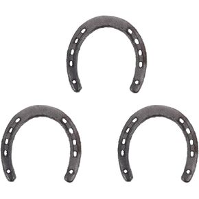 3pcs Horseshoe Decoration Ornament Vintage Home Decor Home Ornament Horseshoe Wall Decorations Metal Wall Hanging Decor Fengshui Hanging Pendant Hanging Layout Decor Makeup