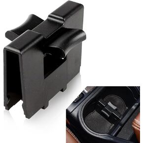 1 Pack Car Center Console Cup Holder Divider, Waterproof Durable Vehicle Interior Accessories, Replacement OEM #92118AJ000, 92118AJ001 Compatible with Subaru Forester 2014-2019 (Black)