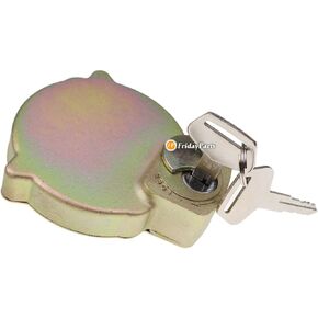 FridayParts Hydraulic Oil Tank Cap With 2 Keys 17A-60-11310 17A6011310 Compatible for Komatsu PC200-6 PC210-6 PC220-6 PC240-6 PC200-8 PC400-8 PC800-8 Excavator Replacement