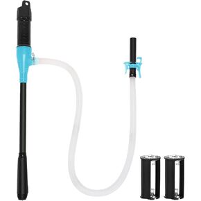 Power Battery Pump, Upgraded Portable Electric Fuel Transfer Pump Handheld Water Transfer Pump,2.2 Gallons per Min, Siphon Pump for Fuel Water Gas Fish Tank (Orange)