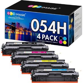 GPC Image Compatible Toner Cartridge Replacement for Canon 054 CRG-054 054H to use with Color ImageClass MF644Cdw LBP622Cdw MF642Cdw MF640C LBP620 Toner Printer (1 Black, 1 Cyan, 1 Magenta, 1 Yellow)