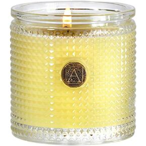 Aromatique Sorbet Textured Glass 6 oz Scented Jar Candle with Medal Medallion for Home Décor and Gift