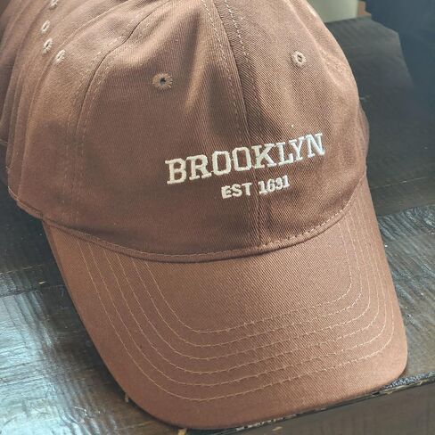 Brooklyn NY Classic Washed Dad Hat, Curved Brim Adjustable, Cotton Baseball Cap for Men & Women, Golf, Gym in Saudi Arabia