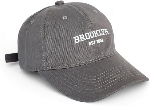 Brooklyn NY Classic Washed Dad Hat, Curved Brim Adjustable, Cotton Baseball Cap for Men & Women, Golf, Gym in Saudi Arabia