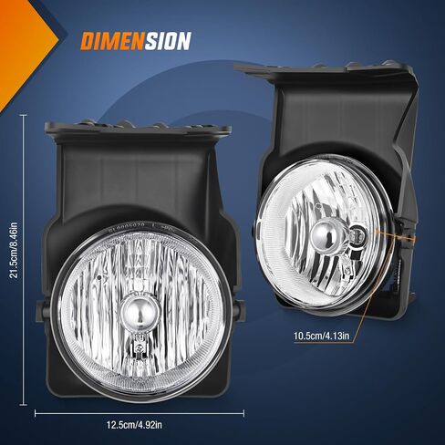Nilight Fog Light Assembly Compatible with 2015 2016 2017 2018 2019 2020 Chevy Colorado Driving Bumper Fog Lamps with 12V 24W 5202 Bulbs Clear Lens Black& Chrome Bezel in Saudi Arabia