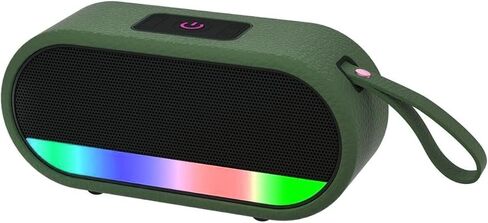 Portable Bluetooth Speaker, Bluetooth 5.3 Speaker with Punchy bass for Home/Outdoor, Built-in Lights, IP7 Waterproof, Wireless Speaker Stereo Pairing Green in Saudi Arabia