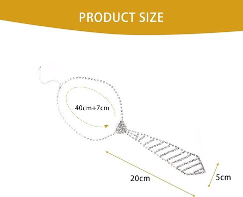 ربطة عنق قلادة من حجر الراين اللامع، قلادة من حجر الراين للنساء، ربطة عنق كريستال قوطية، مجوهرات من حجر الراين لوصيفات العروس in Kuwait