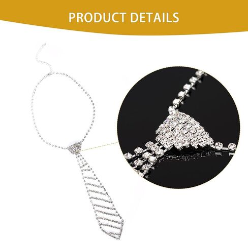 ربطة عنق قلادة من حجر الراين اللامع، قلادة من حجر الراين للنساء، ربطة عنق كريستال قوطية، مجوهرات من حجر الراين لوصيفات العروس in Kuwait