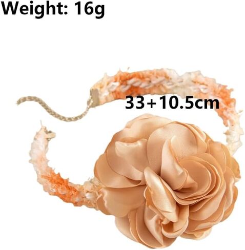 FUTIMELY Unique Rose Flower Choker Necklace for Women,Big Lace Braided Floral Collar Necklace for Bride,Fashion Camellia Flower Short Neck Accessories in Kuwait