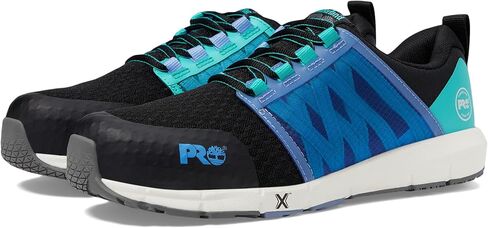 Timberland PRO® Radius Composite Safety Toe Sneakers for Women – Anti-Fatigue Technology – HoverSpring Foam Black/Aqua 8.5 C - Medium in Saudi Arabia