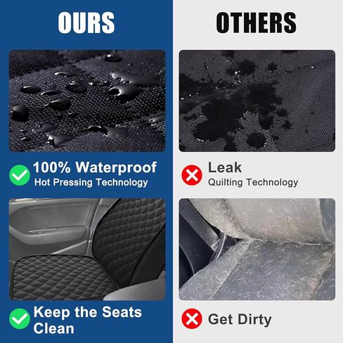 غطاء مقعد السيارة للكلاب، غطاء مقعد السيارة الأمامي الجديد المقاوم للماء للكلاب، واقي مقعد السيارة، أغطية السيارات الكبيرة لتغطية مقعد الكلب لشاحنة الدفع الرباعي، أسود عالمي in Kuwait