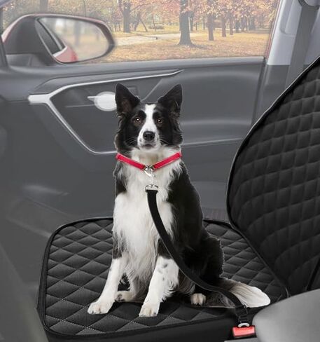 غطاء مقعد السيارة للكلاب، غطاء مقعد السيارة الأمامي الجديد المقاوم للماء للكلاب، واقي مقعد السيارة، أغطية السيارات الكبيرة لتغطية مقعد الكلب لشاحنة الدفع الرباعي، أسود عالمي in Kuwait