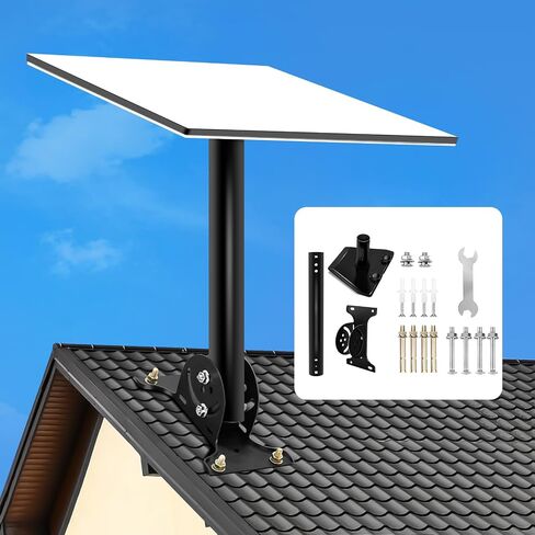 starlink gen 3 Mount, starlink Wall Mount, starlink Mount, starlink mounting kit, gen 3 starlink Mount, starlink Standard Mount, starlink mounting Brackets, v3 starlink roof Mount, Black in Saudi Arabia