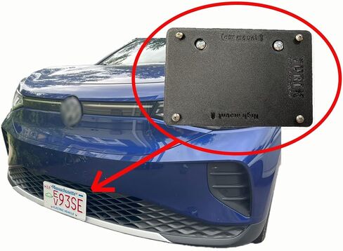 No Drill Front License Plate Mounting kit for VW ID.4 (Front Bracket) in Saudi Arabia