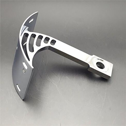SMT- Chrome Curved Mount License Plate Tag Holder Bracket Compatible With Warrior V-Max [B01DJJ9OY6] in Kuwait