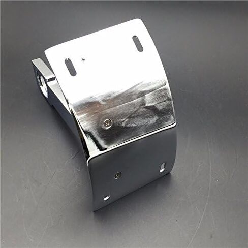 SMT- Chrome Curved Mount License Plate Tag Holder Bracket Compatible With Warrior V-Max [B01DJJ9OY6] in Kuwait