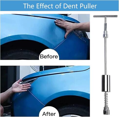 100 PCS Car Paintless Dent Puller Repair Kit with Bridge Puller,Black Lifter,Slide Hammer T-bar Dent Puller,Glue Gun and Suction Cup,for Repairing Minor and Deep Dents in car. in Saudi Arabia