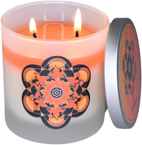 مجموعة الشتاء - 8oz الخطمي المحمص - شمعة معطرة متغيرة اللون (أحمر) - القرنفل، الخطمي، شمعة الفانيليا - شموع عيد الميلاد - هدايا عيد الميلاد للنساء - ديكور عيد الميلاد in Saudi Arabia