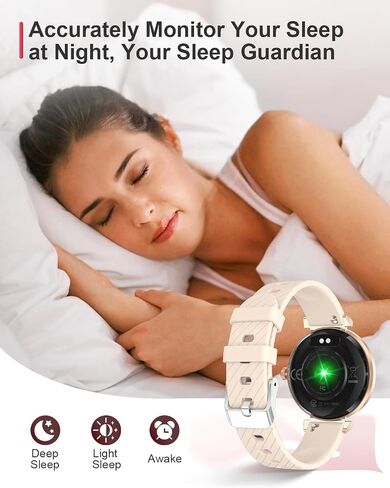 Smart Watch (Answer/Make Calls), 1.19" Smart Watches for Women 110+ Sports Modes Fitness Tracker with Blood Pressure/Heart Rate/Sleep Monitor, IP68 Waterproof Activity Tracker for Android and iPhone in Saudi Arabia