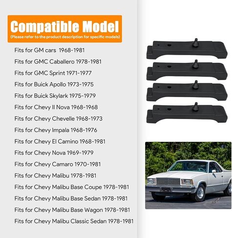 Rubber Radiator Insulator Pads Rubber 3 Core Radiator Mounting Cushions Support Pads Compatible with GM cars between 1968-1981 Replace# 4012-326-681S in Kuwait