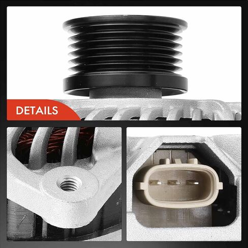 مولد كهربائي ممتاز متوافق مع Subaru Tribeca 2008 2009 H6 3.6L، 130Amp 12V 6-Groove Pulley في اتجاه عقارب الساعة، استبدال # 11416، 23700-AA580، A3TJ2091 in Saudi Arabia