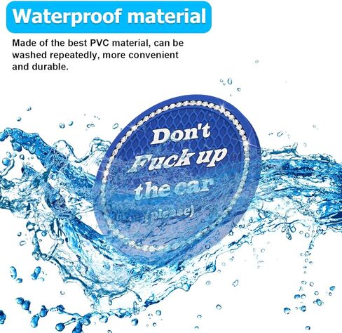 4 قطع من قواعد أكواب السيارة اللامعة من ماندارك، 2.75 بوصة من حجر الراين الكريستالي حامل أكواب السيارة، حصيرة مشروبات داخلية للسيارات غير قابلة للانزلاق للنساء والفتيات، عالمية لسيارات الدفع الرباعي والشاحنات وRV (أسود) in Kuwait