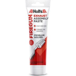 Holts Firegum Exhaust Paste, Exhaust Assembly Paste, Professional Quality Exhaust Sealant Paste to Create Gas Tight Seal & Stop Leaks, Reliable & Easy to Use Exhaust Repair Paste, 150g - White