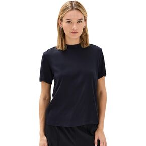 Vince Women's Short Sleeve Mock Neck Tee