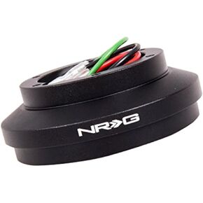 NRG Innovations NRG-SRK-174H Steering Wheel Quick Release Short Hub Adapter, 6x70mm Bolt Pattern, Retain Horn & Turn Signals, Compatible With Ford Mustang 83-93/89-92 Ranger, Black Body
