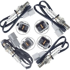 Oxygen Sensor for Hyundai Santa Fe 2003-2006 Tiburon 2005-2009 Sonata 2002-2005 Kia Optima Sportage 2.7L Upstream + Downstream 4PCS