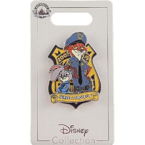 Disney Pin - Zootopia - Judy Hopps and Nick Wilde - Police Badge