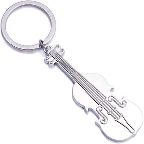YALLNASL Violin Cello Gifts Keychain for Women Men Music Note Violin Key Ring christmas birthday Gifts for Violin Lovers Players Musicians Creative Gifts for Dad Sister Husbnad BFF