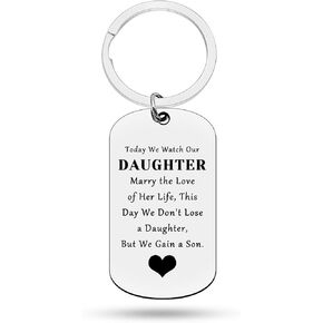 Wedding Gift for Son In Law Keychain for Son on His Wedding Day from Mom to My Son Wedding Gifts Groom Gift from Mother In Law Father In Law for Son In Law