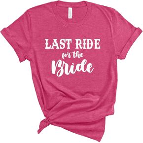 Last Ride for The Bride Shirt. Cowgirl Bachelorette Party Shirts. Unisex T-Shirts for Bridesmaids. Western Bridesmaid Shirts.