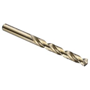 10PCS Twist Drill Bit - [1.6mm/0.06"] Titanium Plating M35 High-Speed Steel Cobalt Cobalt Round Shank Jobber Bit Set Gold for Metal Wood Plastic Steel Use, 20mm/0.79" Blade Length