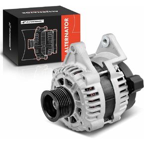 A-Premium Alternator Compatible with Chevrolet Sonic 2012 2013 2014 2015 2016 2017 2018, L4 1.8L, Manual Transmission, 12V 100Amp Clockwise 6-Groove Pulley, Replace# 13502595, 13579667, 13595629