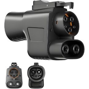 Tesla Supercharger Adapter NACS to CCS Charger Adapter (Max 500A,1000V), Fast Charge CCS1 EVs at Tesla Superchargers, Compatible with Ford, Rivian, GM