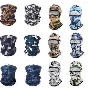 6 Pack Neck Gaiter Face Mask and 6 Pack Balaclava Ski Face Mask