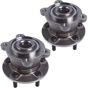 512500 x2 (For AWD Models) Rear Wheel Bearing and Hub Assembly Compatible With 2013-2018 Fo-rd Escape, 2015-2019 Li-ncoln MKC [5 Lug, CV6Z-1104-H CV61-2C299-BNB HA590479 WE60592 725-3130]