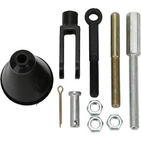 Cylinder Rod Kit, 10 Accessories/Set Iron Manual Master Cylinder Push Rod Kit Adjustable Master Cylinder Push Rod Kit Eyelet and Clevis Set Replacement Fit for 1950‑1970